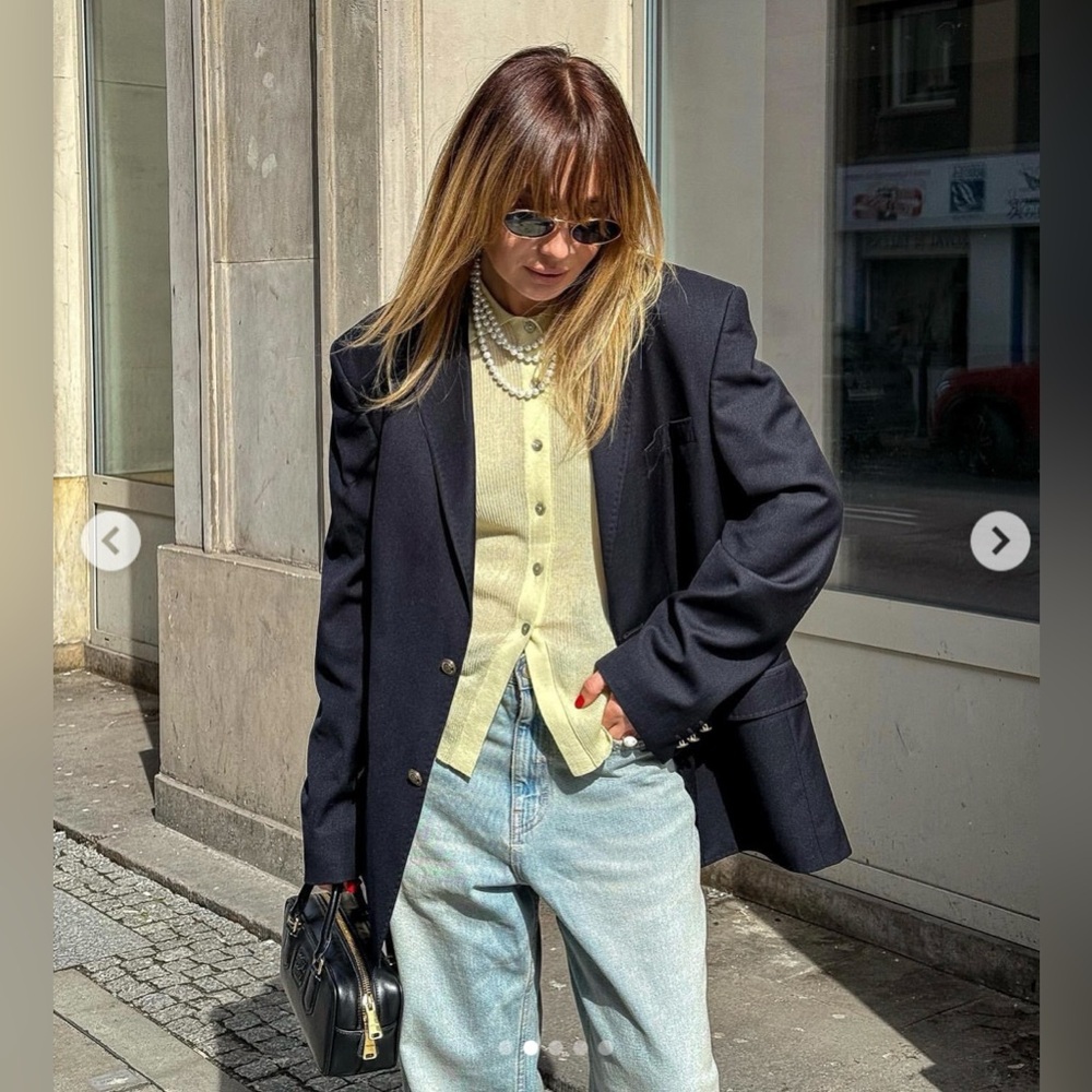 ZARA Fine Rib Knit Cardigan